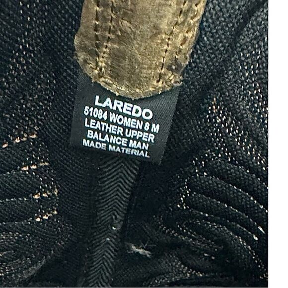 Laredo Bridget 51084 Brown Leather Cowboy Boots Women’s Size 8 M Western 12” - Picture 7 of 10